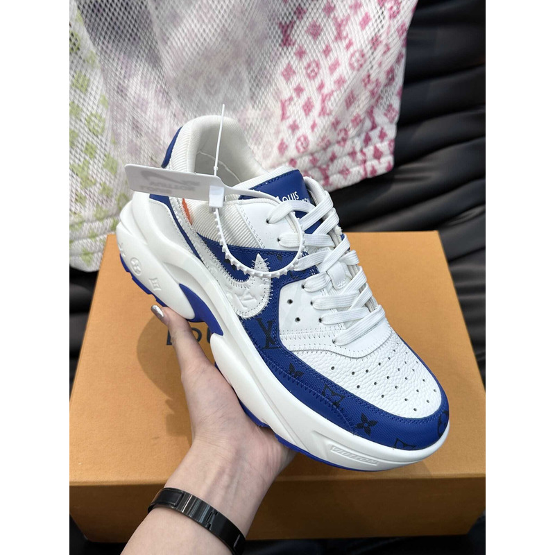 l**is V*t*n monogram x nike sneakers blue