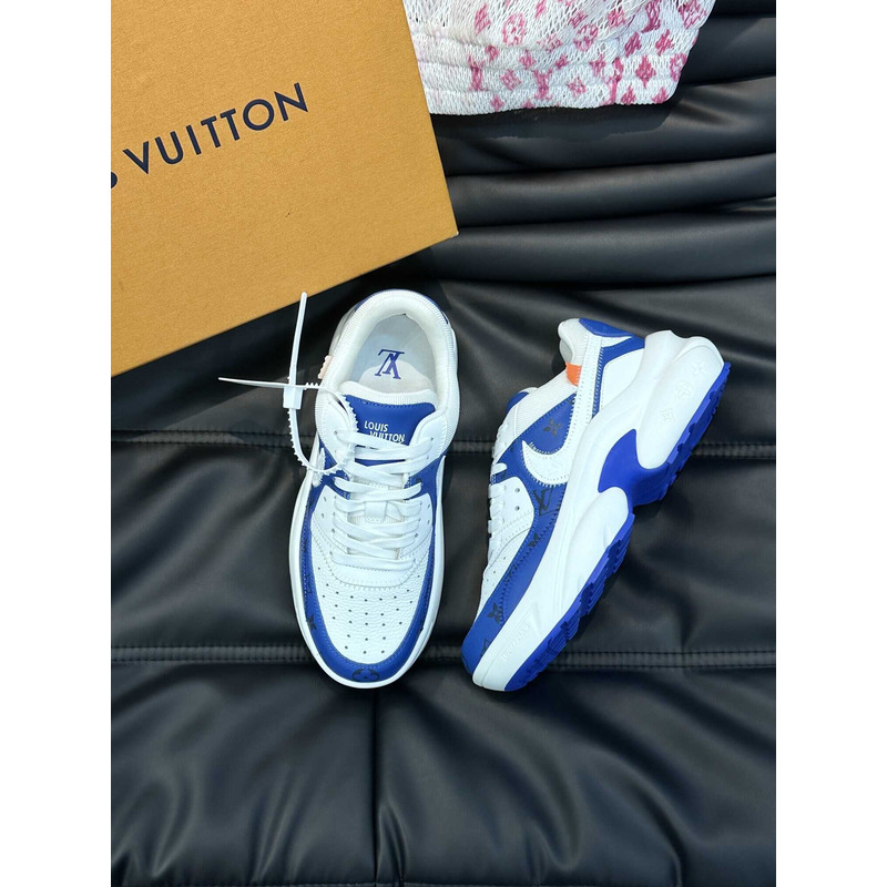 l**is V*t*n monogram x nike sneakers blue