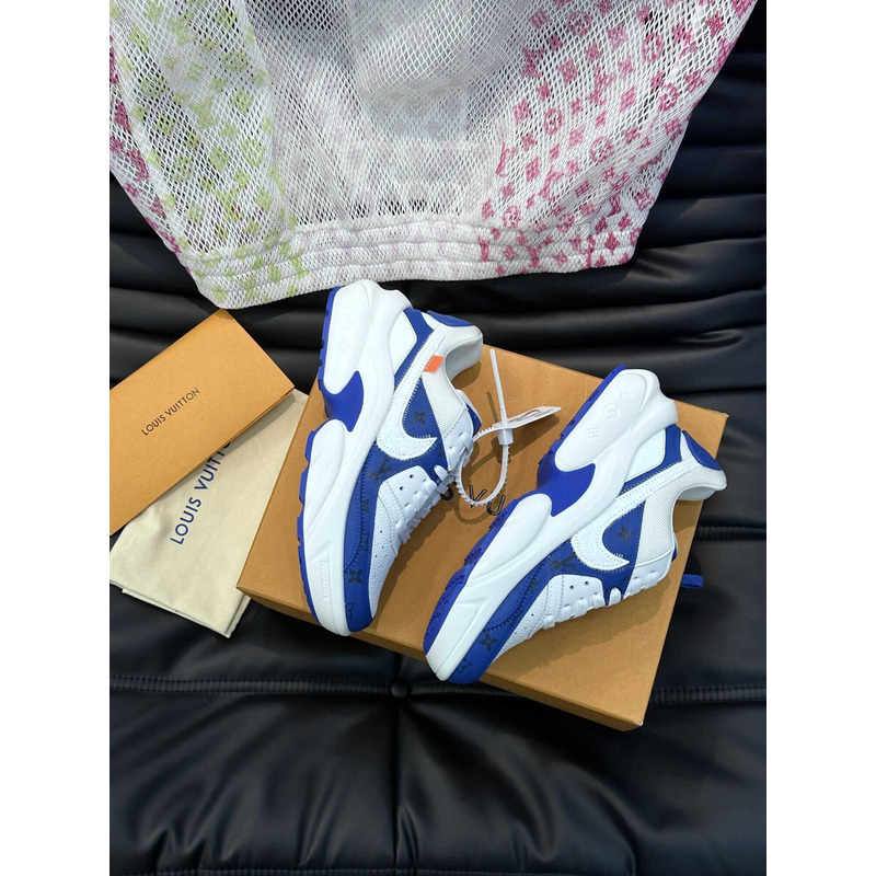 l**is V*t*n monogram x nike sneakers blue