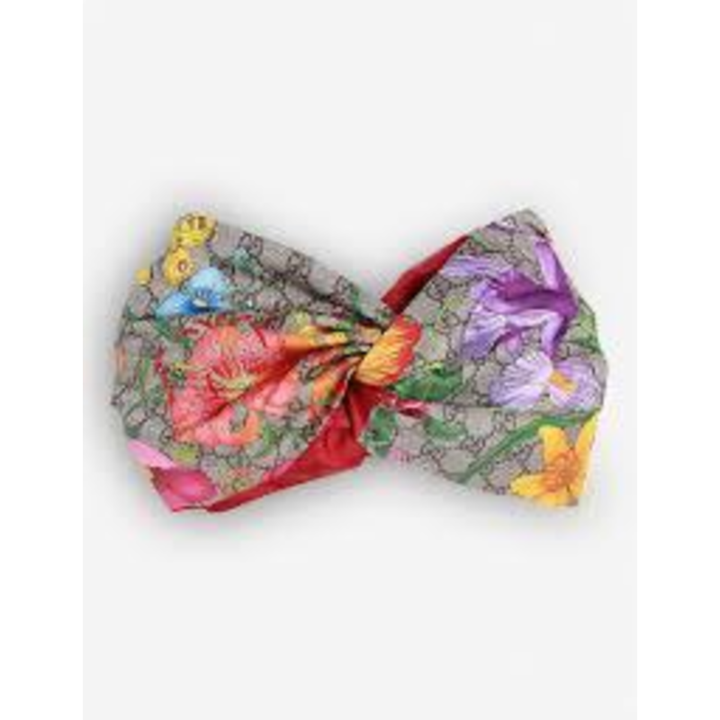 G*u*i gg flora print silk headband