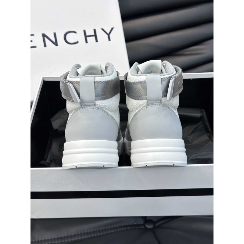 Givenchy G4 High Top Sneakers White And Grey