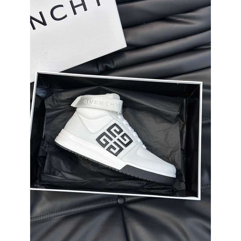 Givenchy G4 High Top Sneakers Black And White