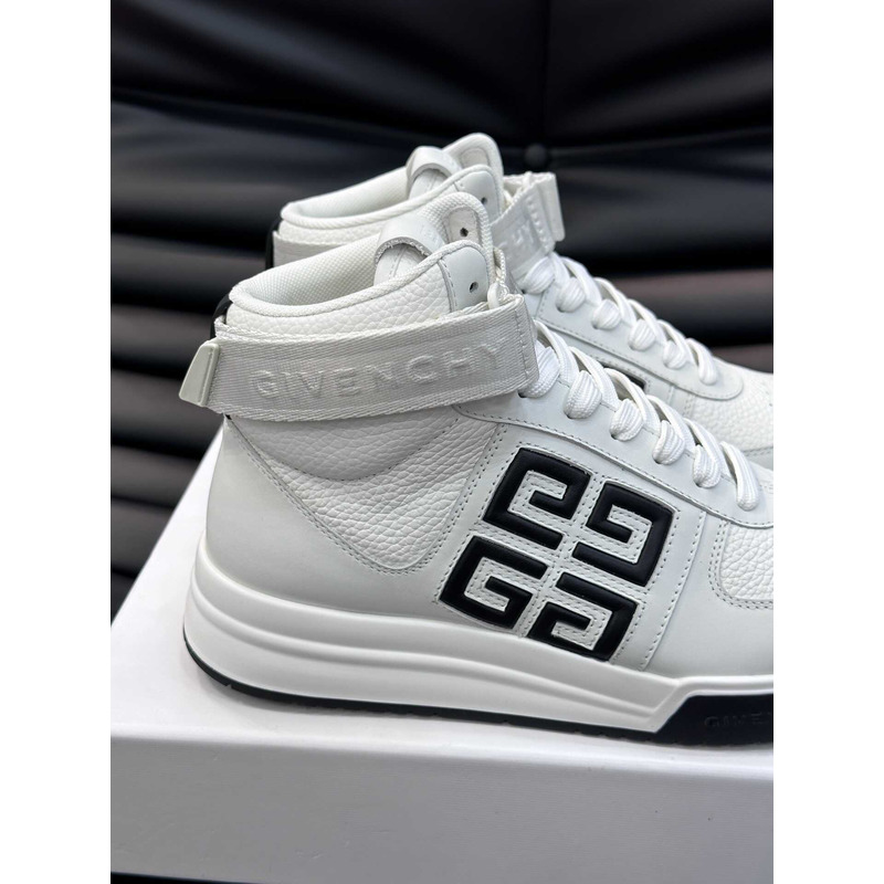 Givenchy G4 High Top Sneakers Black And White