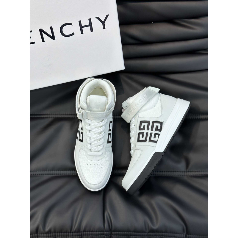 Givenchy G4 High Top Sneakers Black And White