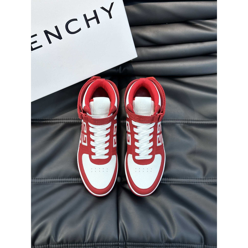 Givenchy G4 High Top Sneakers Red