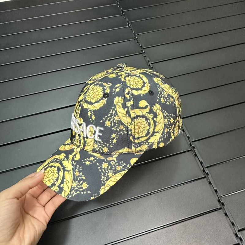 Versace Barocco Baseball Cap Yellow/Black