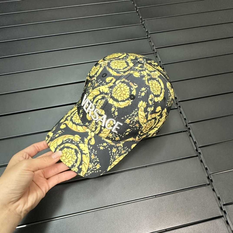 Versace Barocco Baseball Cap Yellow/Black