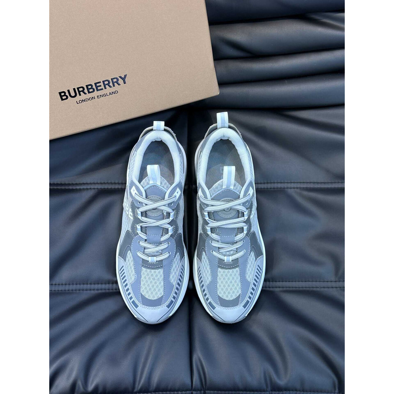 B**rry men\''s logo mesh low-top sneaker grey