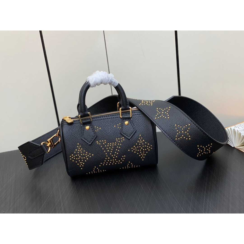 l**is V*t*n nano speedy monogram empreinte grained cowhide black