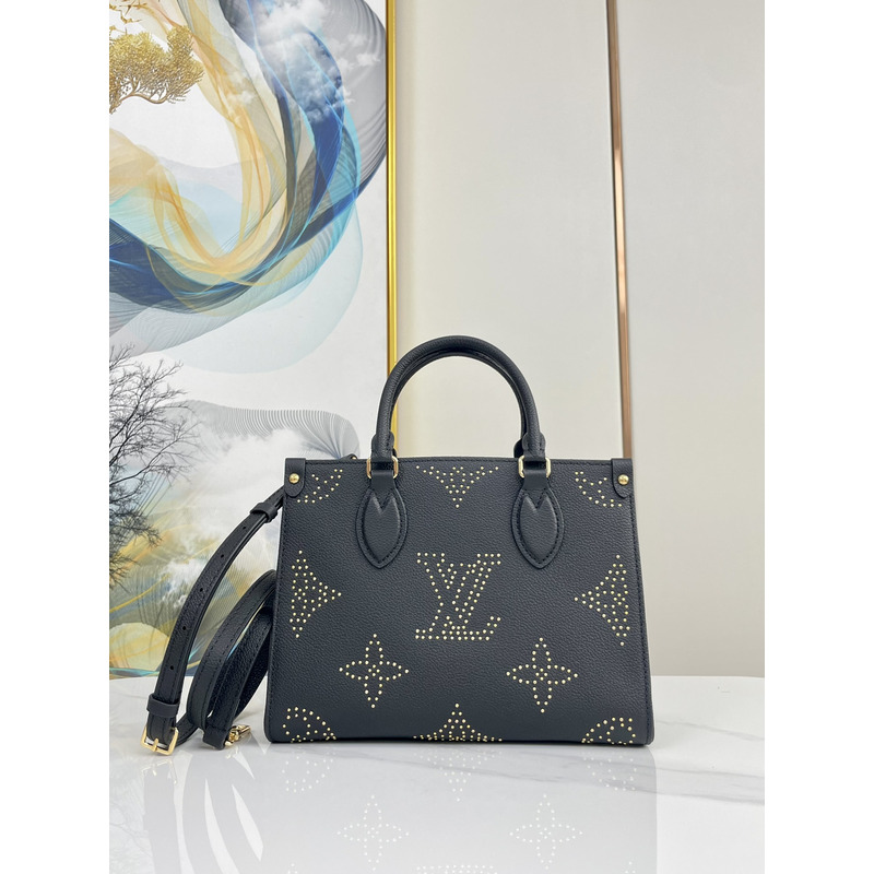 l**is V*t*n onthego pm empreinte grained cowhide leather black