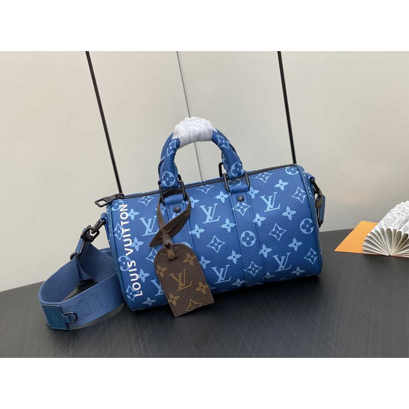 l**is V*t*n keepall 25 bag monogram blue