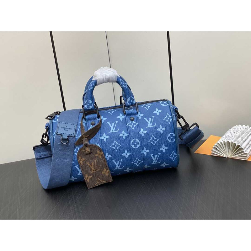 l**is V*t*n keepall 25 bag monogram blue