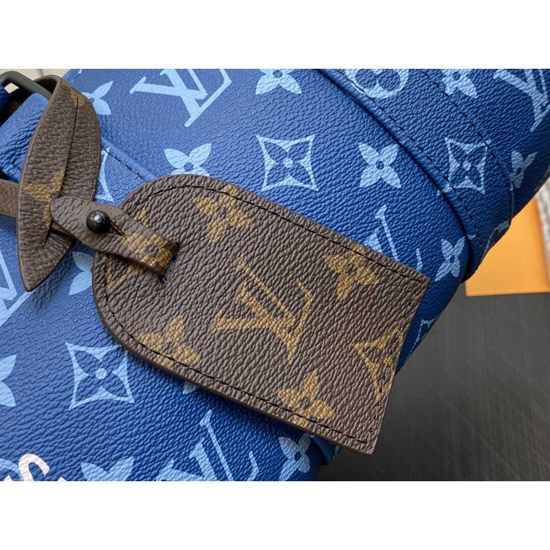 l**is V*t*n keepall 25 bag monogram blue