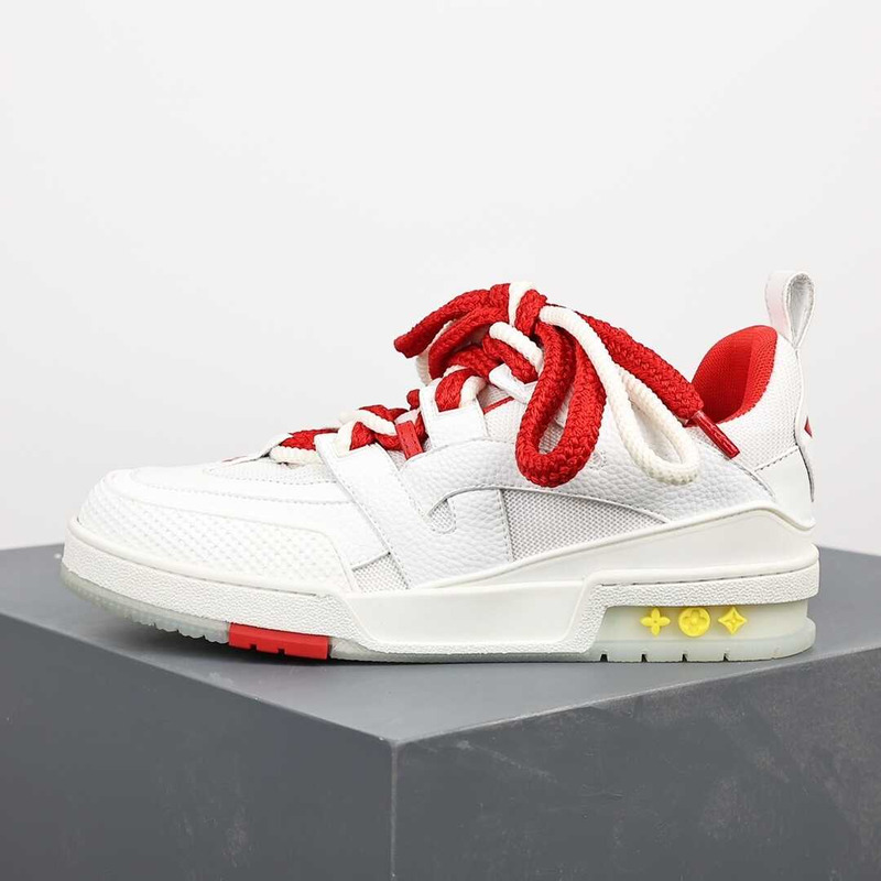 l**is V*t*n skate sneaker white and red