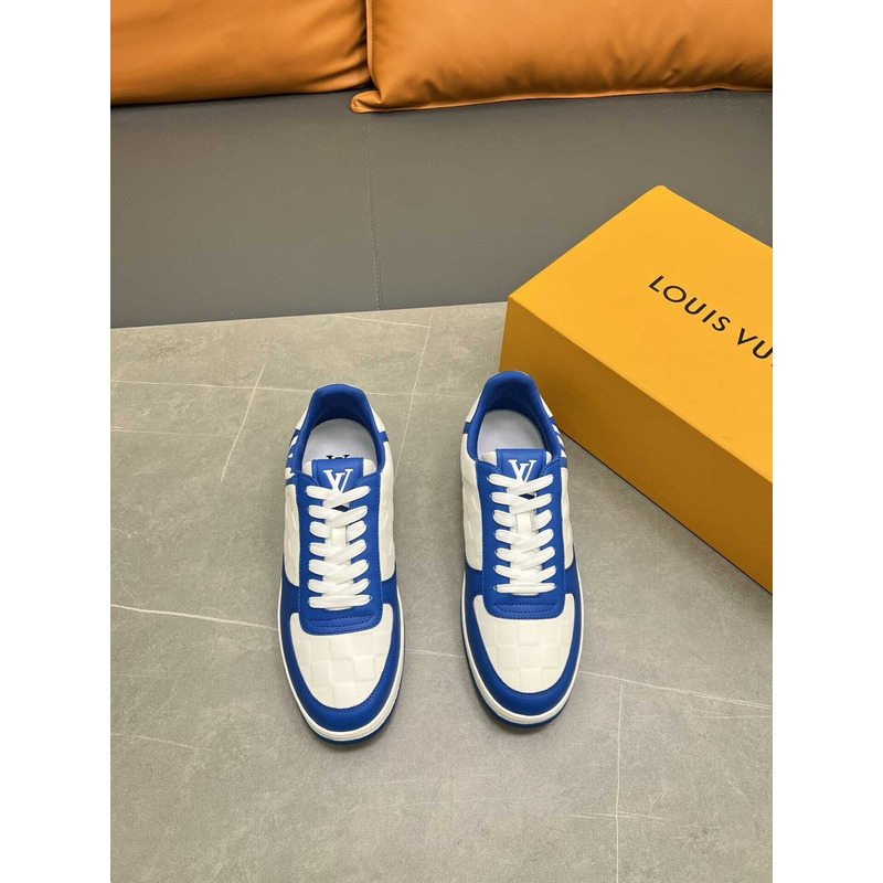 l**is V*t*n rivoli sneakers calfskin white and blue