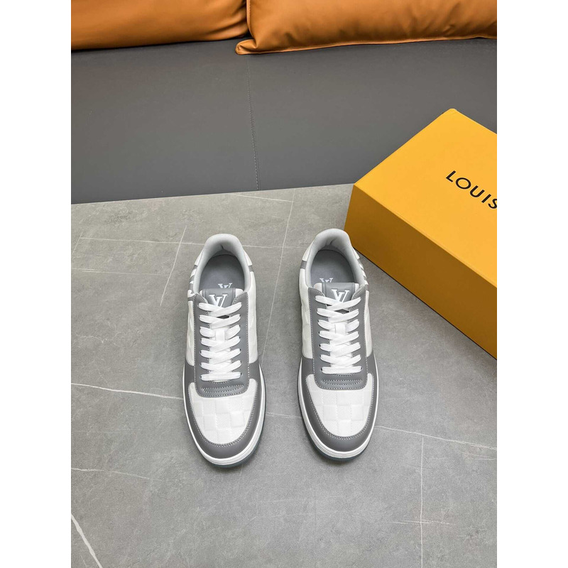 l**is V*t*n rivoli sneakers calfskin white and grey