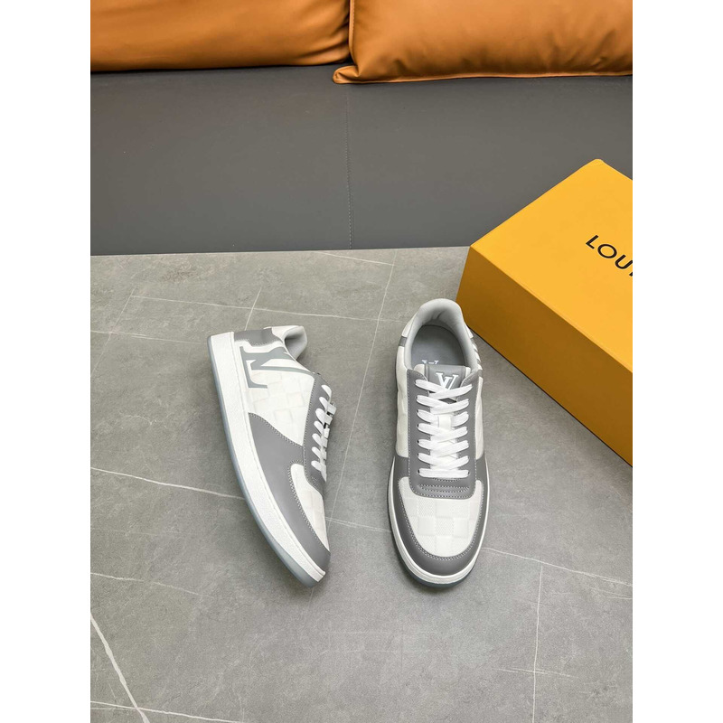 l**is V*t*n rivoli sneakers calfskin white and grey