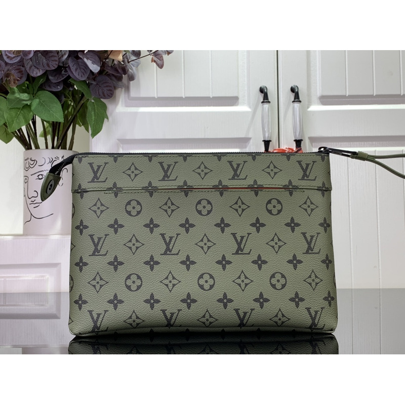 l**is V*t*n pochette voyage souple khaki green