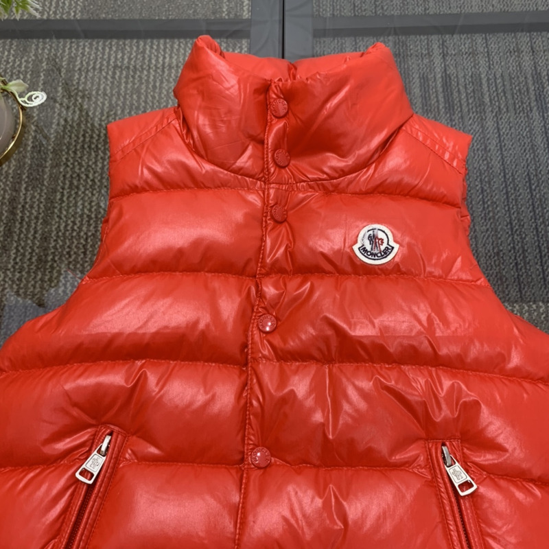 Moncler Kids Bormes Down Vest  Red