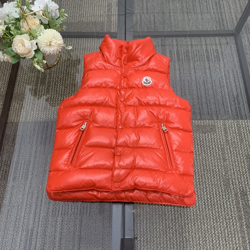 Moncler Kids Bormes Down Vest  Red