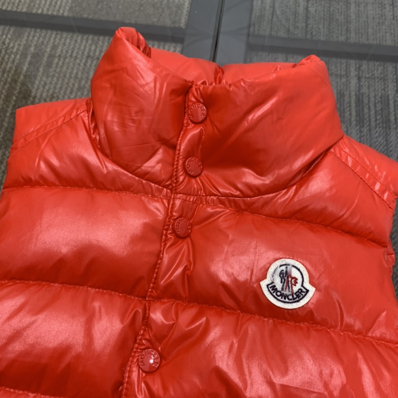 Moncler Kids Bormes Down Vest  Red