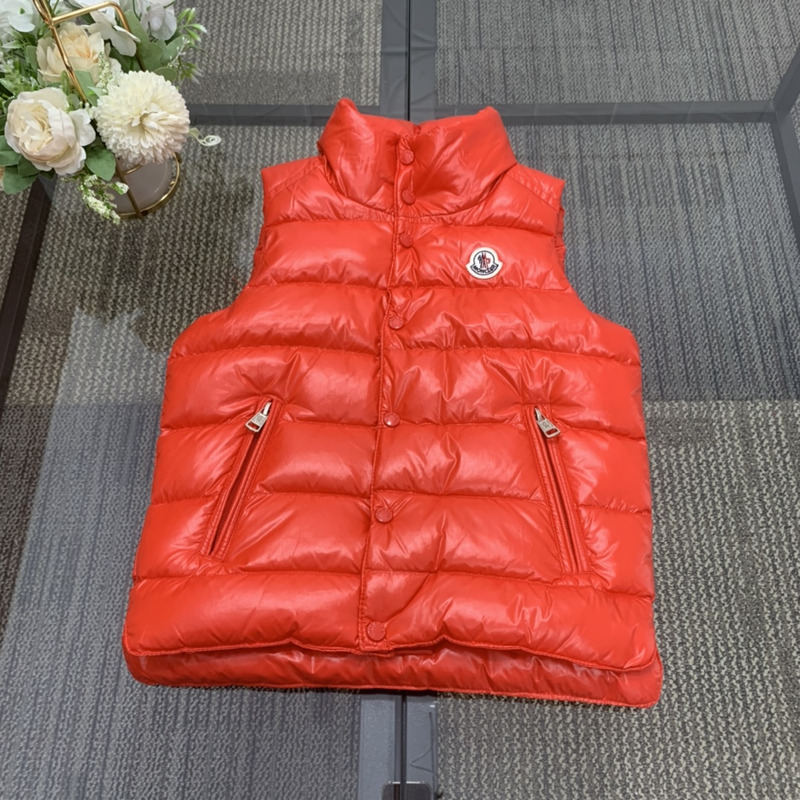 Moncler Kids Bormes Down Vest  Red