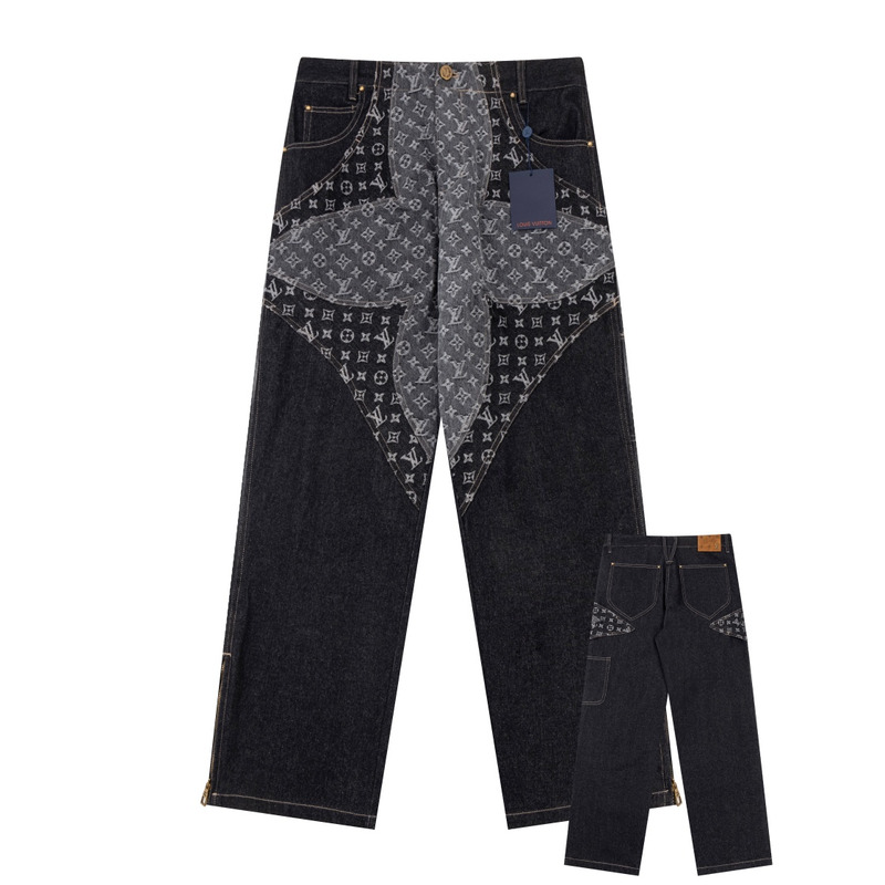 l**is V*t*n monogram pants black