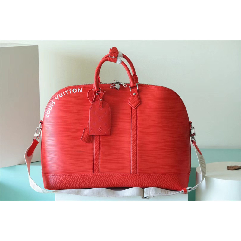 l**is V*t*n alma travel gm epi xl textured leather red