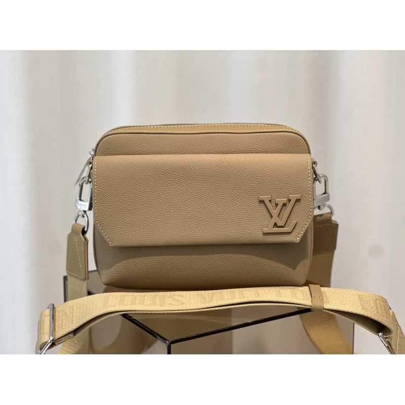 l**is V*t*n fastline messenger bag cowhide beige