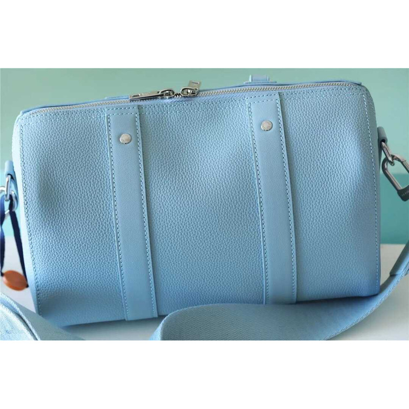 l**is V*t*n city keepall cowhide leather cloud blue