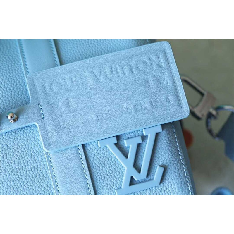 l**is V*t*n city keepall cowhide leather cloud blue