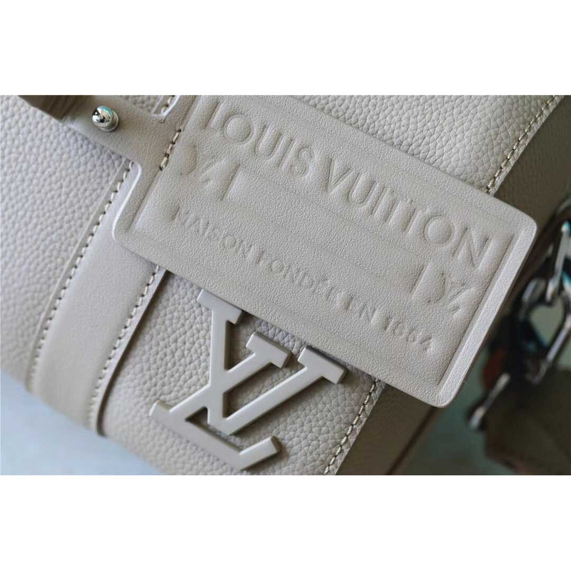 l**is V*t*n city keepall cowhide leather beige