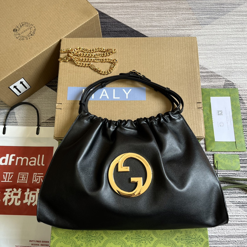 G*u*i blondie tote bag leather black