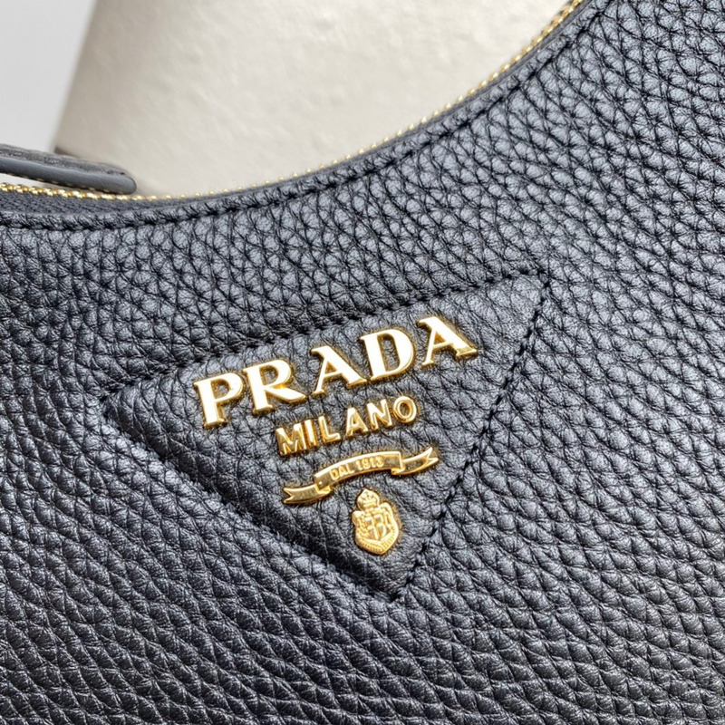 Pra*a logo printed on strap shoulder bag