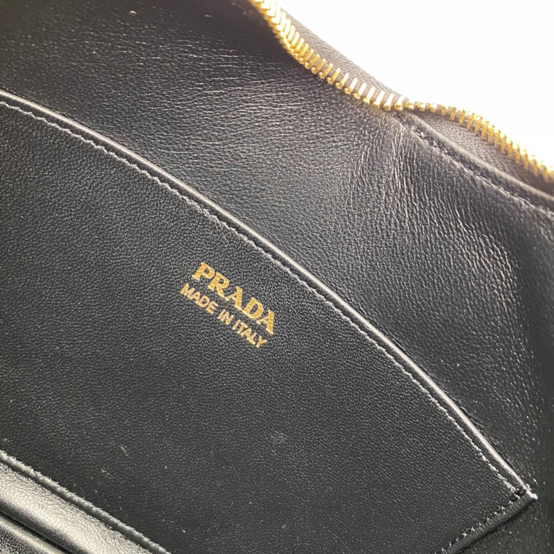 Pra*a logo printed on strap shoulder bag