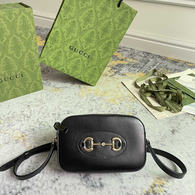 G*u*i horsebit 1955 small shoulder bag black