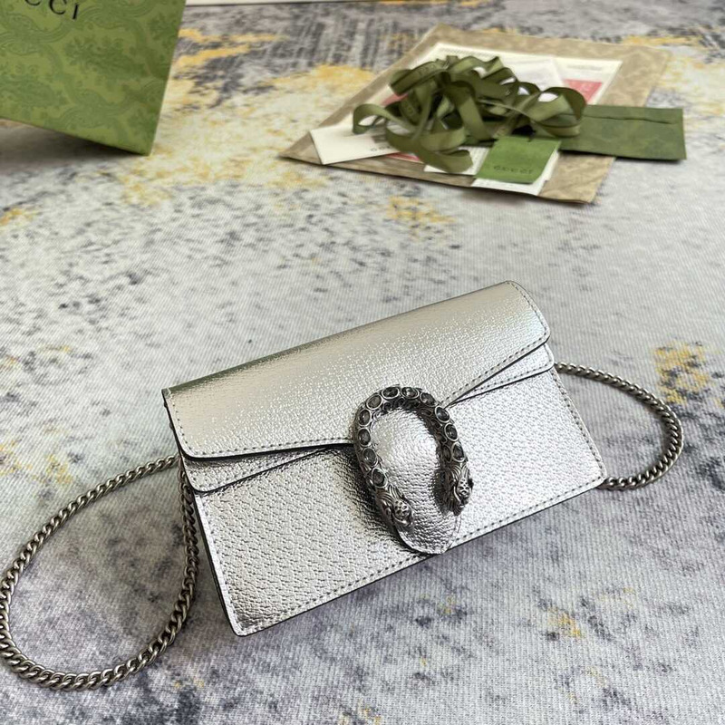 G*u*i dionysus gg super mini bag silver