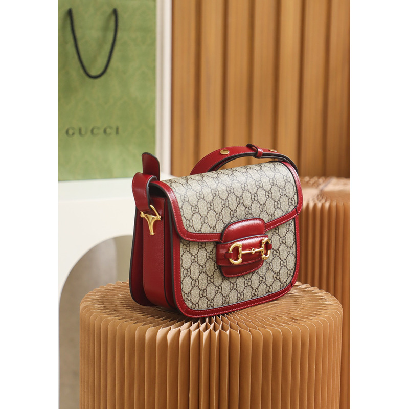 G*u*i horsebit 1955 small bag red