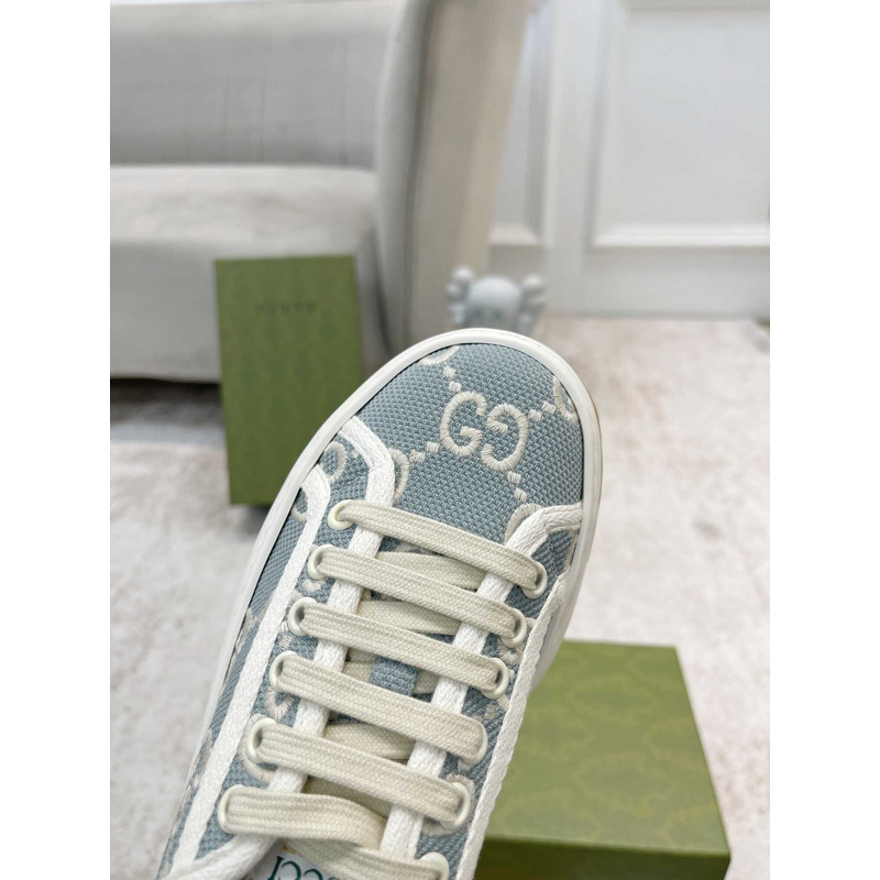 G*u*i gg printed thick-soled sneakers blue