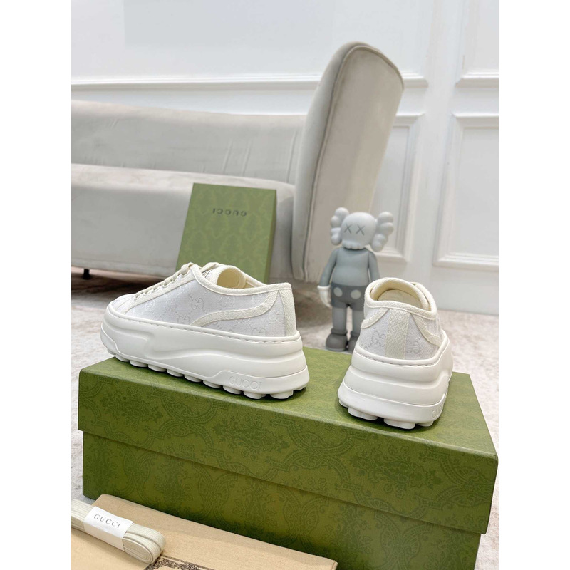 G*u*i gg printed thick-soled sneakers white