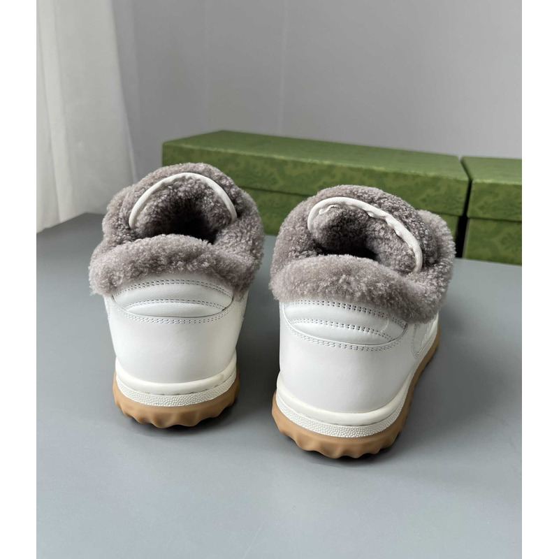 G*u*i mac80 merino wool sneakers off white and grey