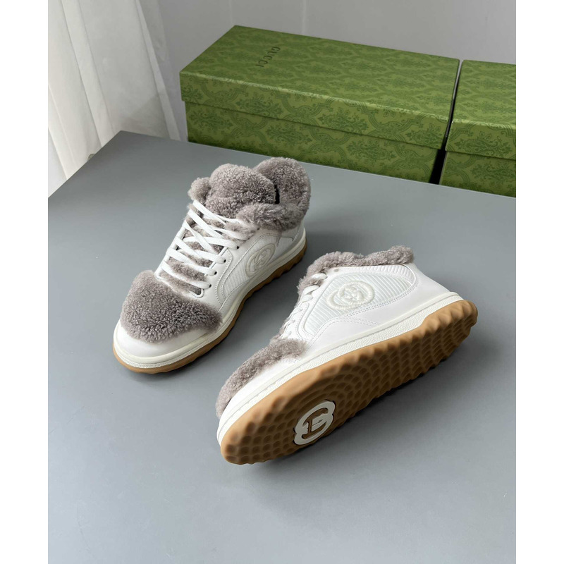 G*u*i mac80 merino wool sneakers off white and grey