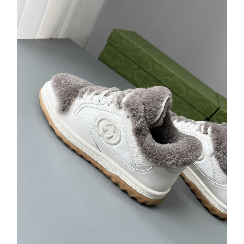 G*u*i mac80 merino wool sneakers off white and grey