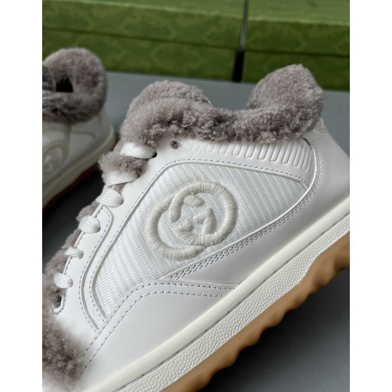 G*u*i mac80 merino wool sneakers off white and grey