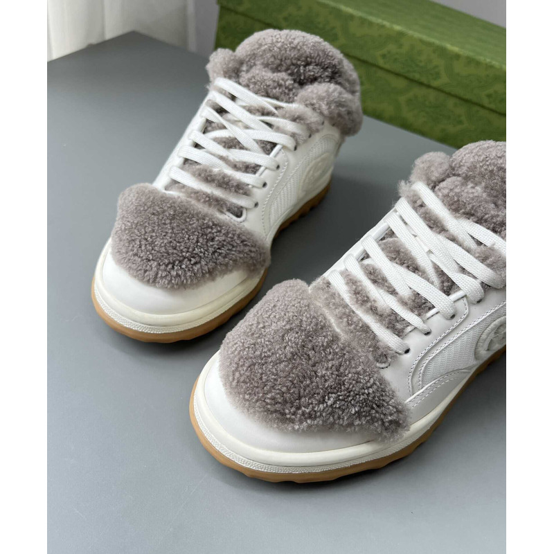 G*u*i mac80 merino wool sneakers off white and grey