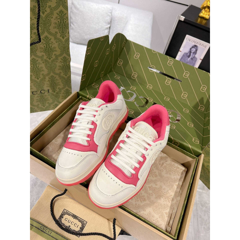 G*u*i G*u*i mac80 sneakers off white and pink