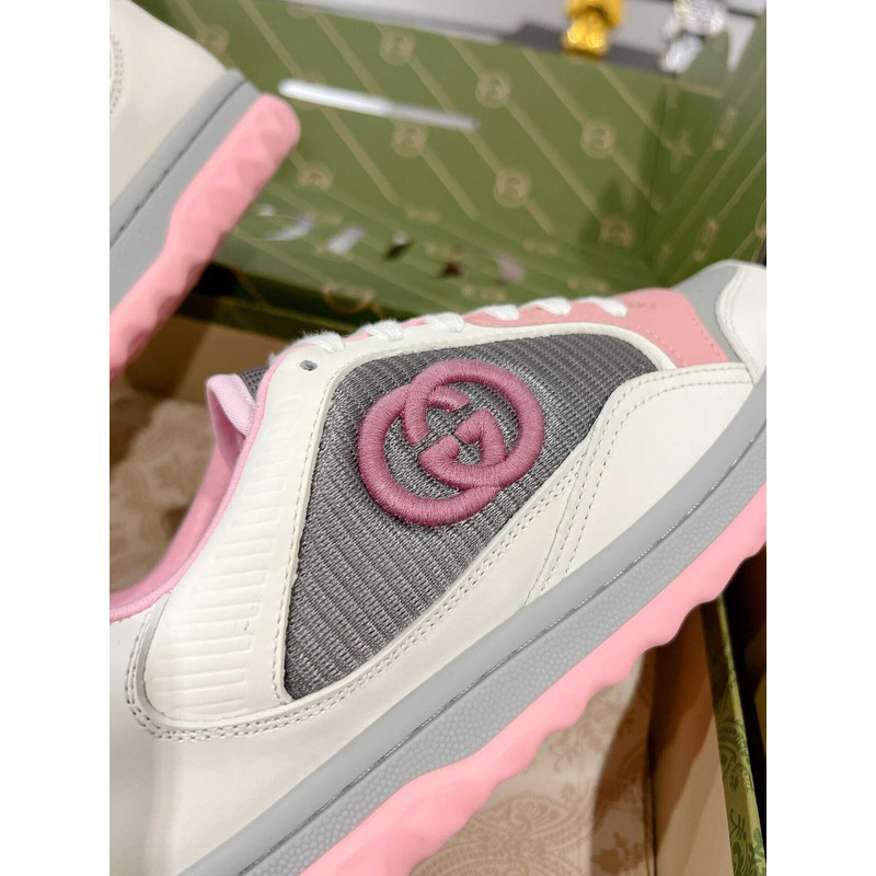 G*u*i mac80 sneakers off white gray and pink