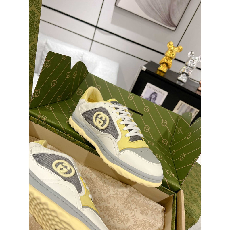 G*u*i mac80 sneakers off white gray and yellow