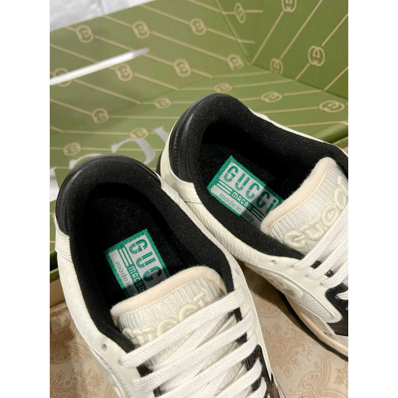 G*u*i mac80 sneakers off white and black fabric insert