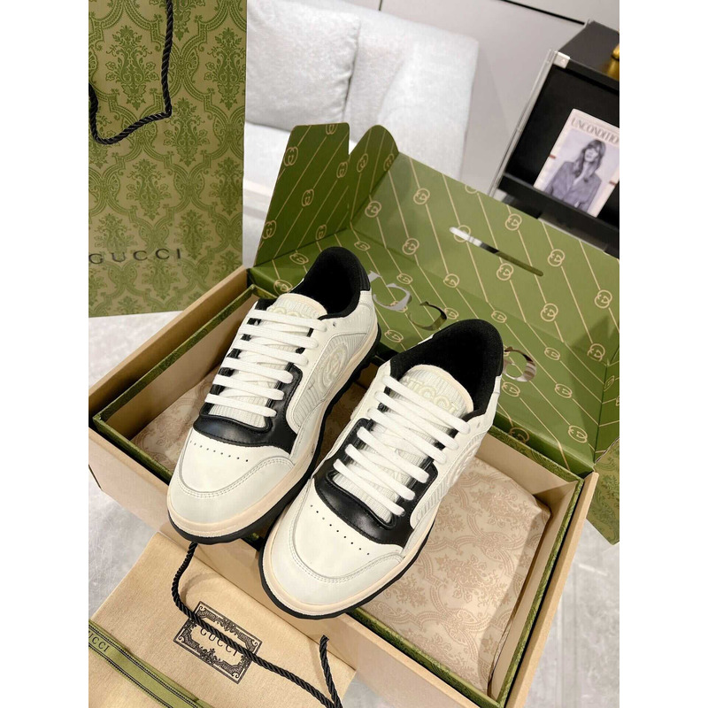 G*u*i mac80 sneakers off white and black fabric insert